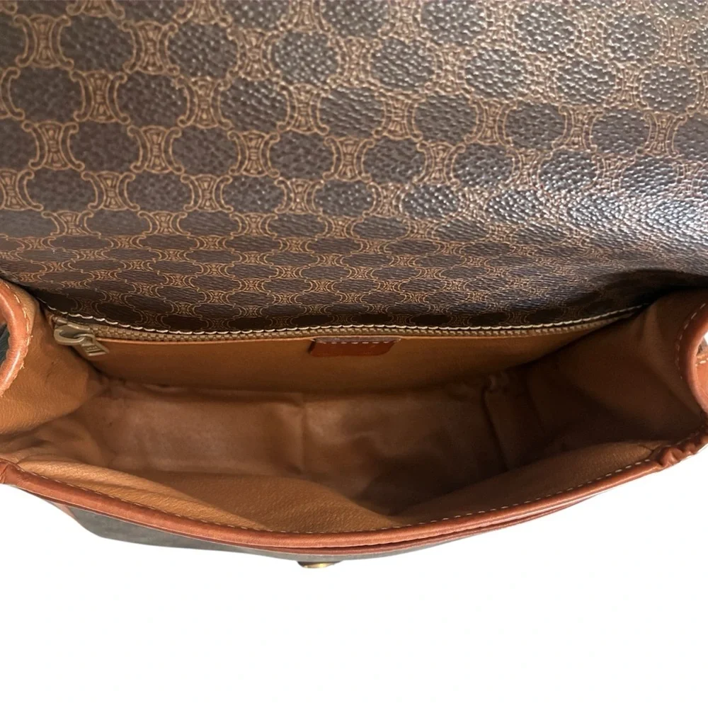 Vintage Rare Medium Celine Macadam Crossbody Bag - Picture 7 of 12